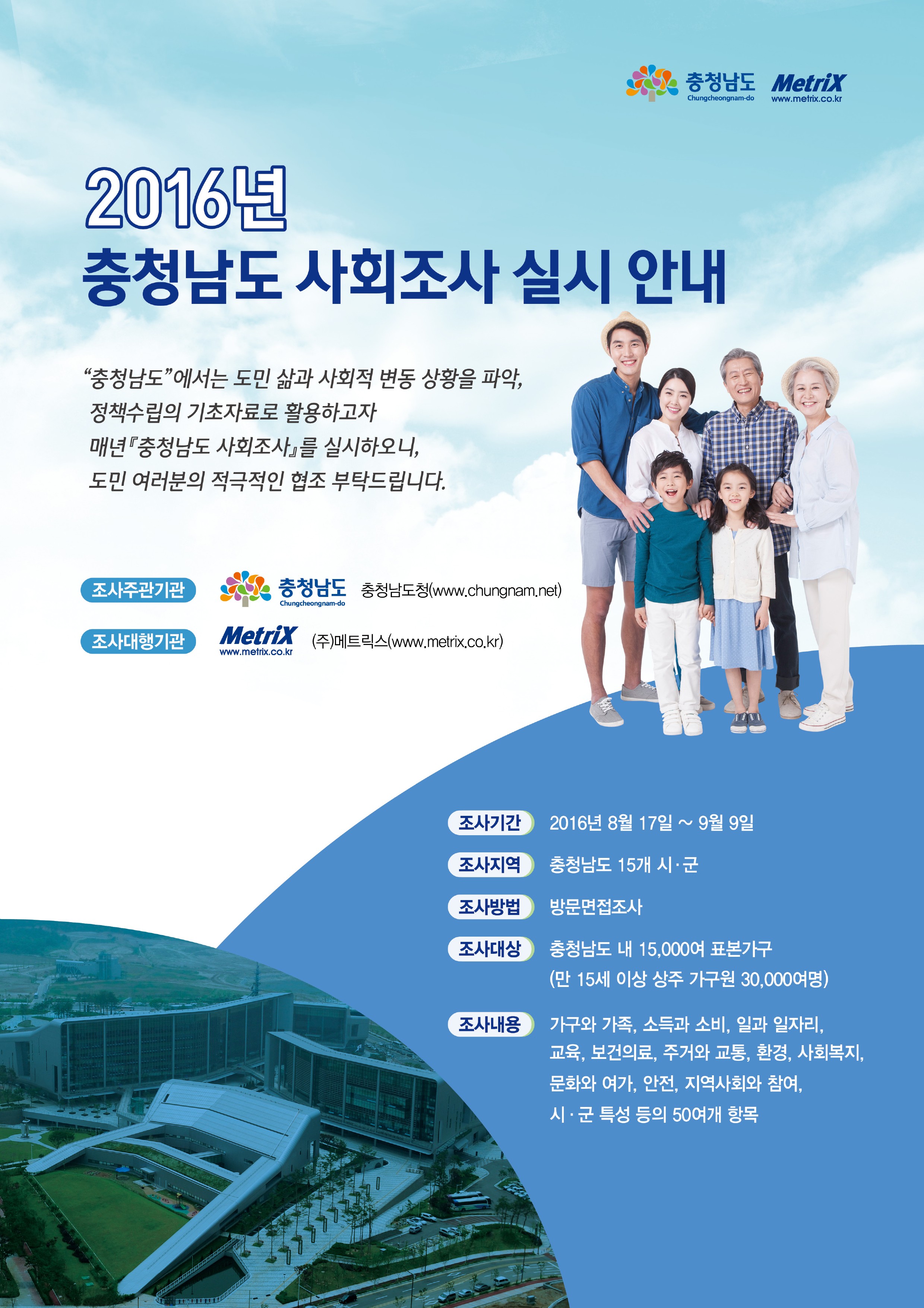 (17일)서천군, 2016 충남사회조사 실시