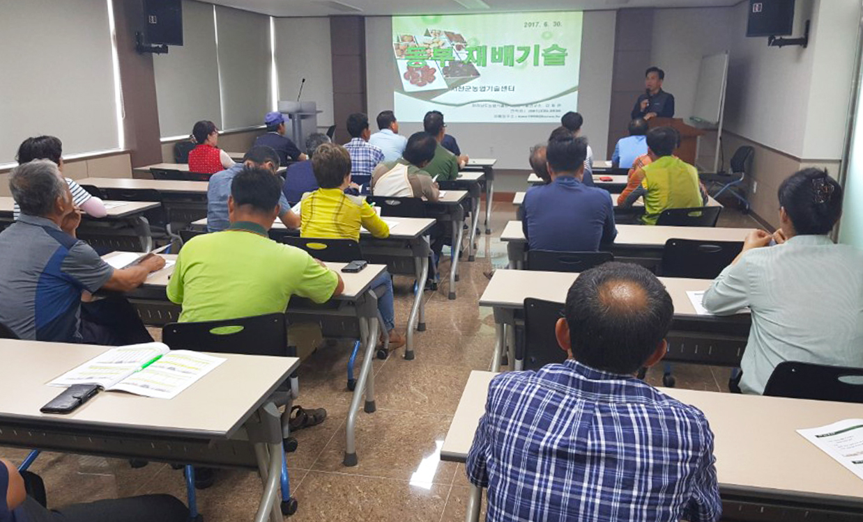 (3일)서천군농업기술센터 3모작 작부체계확산 동부재배기술 특별교육 (1)