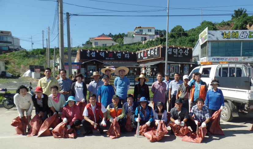 서천군 서면, 홍원항 자연산 전어·꽃게 축제 맞이 대청소 실시