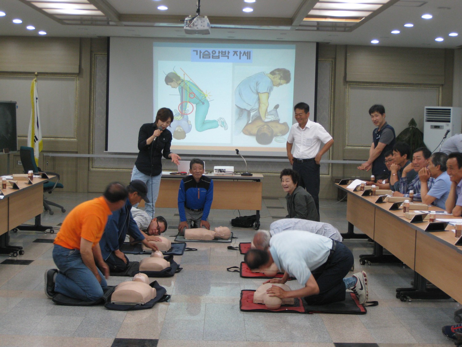 한산면 복지도우미 심폐소생술 교육