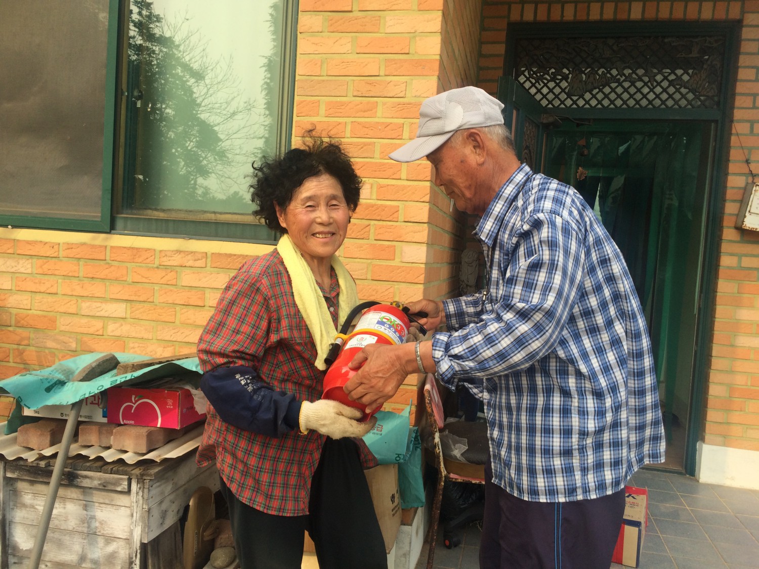 기산면, 취약계층에 소화기 보급