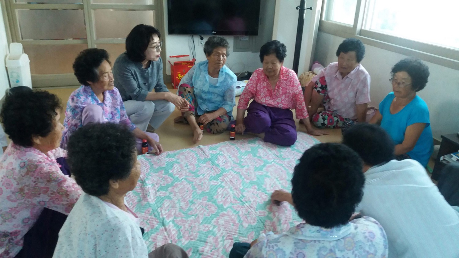 한산면, 무더위 쉼터 찾아가는 복지상담 창구 운영